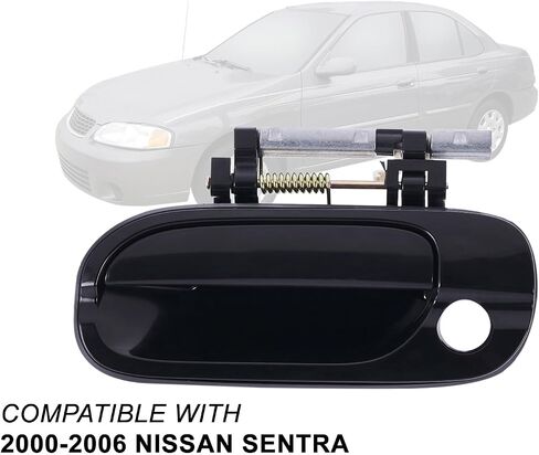 Auto Parts Avenue APA Replacement Outer Front Door Handle Black for 2000-2006 Sentra Driver Left LH Side NI1310117 in Saudi Arabia