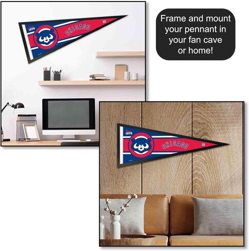 Chicago Baseball Retro Vintage Throwback Full Size Pennant Flag in Saudi Arabia