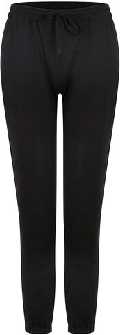 سروال رياضي للنساء المراهقات الفضفاضة عالية الخصر في القاع القاع sweatpant الصلبة يوجا ركض تجريب مع جيوب in Saudi Arabia
