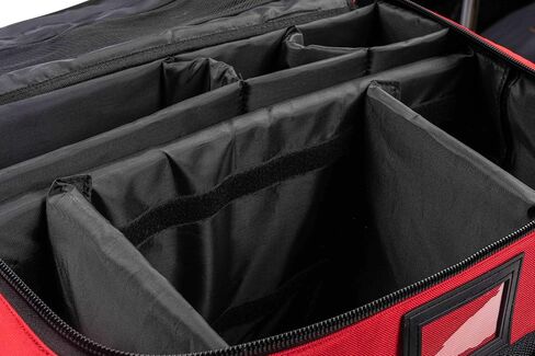 Scherber تم تخزينه بالكامل المستجيب الأول في Ultimate EMT/EMS TRAUMA KIT | HSA/FSA وافق | W/10+ مقصورات ، جيوب سحاب ، فواصل ، وصول الأكسجين و 260+ إمدادات الإسعافات الأولية (أحمر) in Kuwait