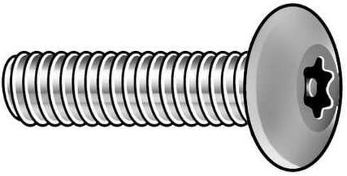 #6-32 × 3/4 "زر Torx Tarx Tarx Resistant Screw ، 25 PK. in Saudi Arabia