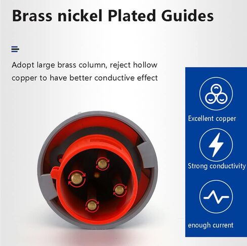 IEC60309 Industrial Connector 125A 380-415V Plug 5 Pin Waterproof IP67 in Kuwait