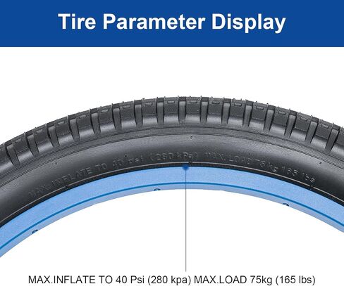 20x2.125 (57-406) إطار الدراجة 20 بوصة إطار دراجة مناسب لـ 20x2.10 20 × 2.125 بديل قابل للطي. in Saudi Arabia