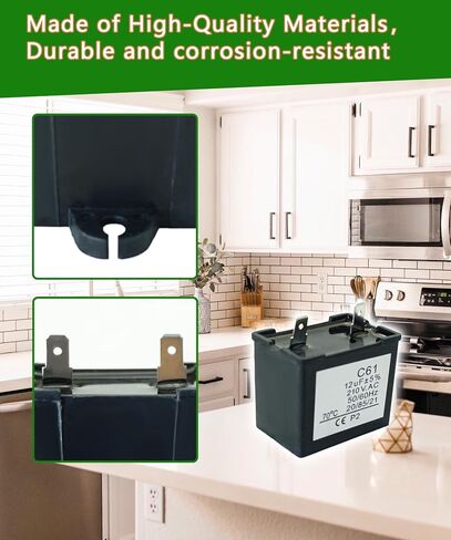 C61-P2 10uF 300VAC 50/60Hz Capacitor Compatible with Most Motors and Water Pump in Saudi Arabia