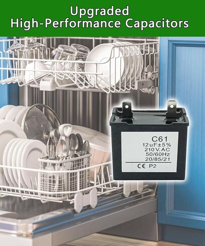 C61-P2 10uF 300VAC 50/60Hz Capacitor Compatible with Most Motors and Water Pump in Saudi Arabia