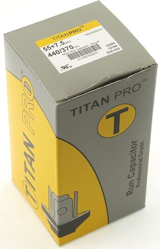 Titan TRCFD5575 Dual Rated Motor Run Capacitor Round MFD 55/7.5 Volts 440/370 in Saudi Arabia
