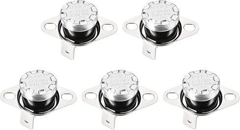 Rebower KSD301 Thermostat 150C NC Temperature Thermal Control Switch, [for Microwave Oven Refrigerators] - Normally Closed/90C Angle/5pcs in Kuwait