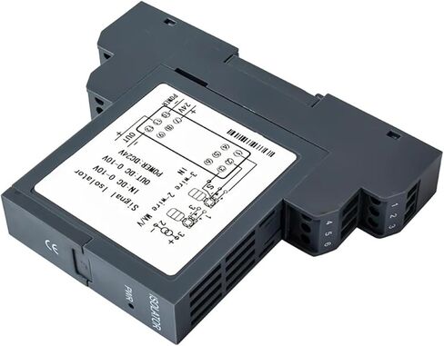 DC24V 4-20mA DC24V Analog Signal Isolator 1 in 1 Out 0-10V 0-5V 1-5V Signal Isolator Transmitter DC24V Relay Signal Converter(1 in 2 Out,4-20MA_-_4-20MA Output) in Saudi Arabia