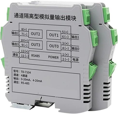 TD-71XX RS485 إلى 4-20MA وحدة الإخراج التناظرية التوسع توسع القنوات وقنوات الجهد (قناة 2) in Kuwait