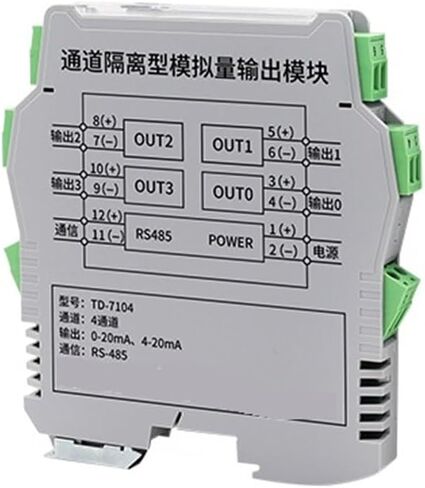TD-71XX RS485 إلى 4-20MA وحدة الإخراج التناظرية التوسع توسع القنوات وقنوات الجهد (قناة 2) in Kuwait