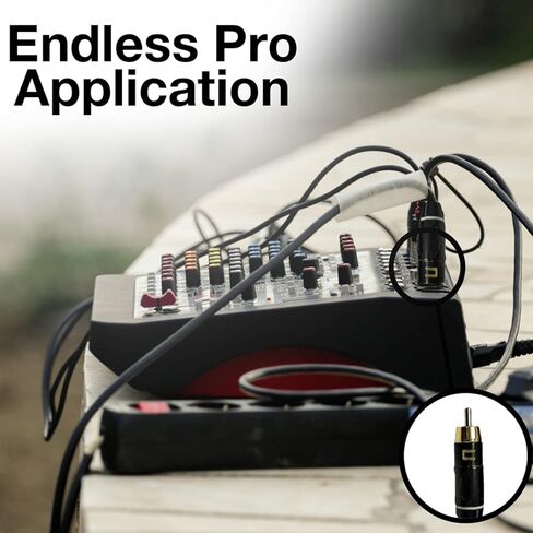 COLUBER CABLE Right Angle XLR Female to RCA Male - 6 Feet - Red - Pro 3-Pin Microphone Connector for Powered Speakers, Audio Interface or Mixer for Live Performance & Recording in Kuwait