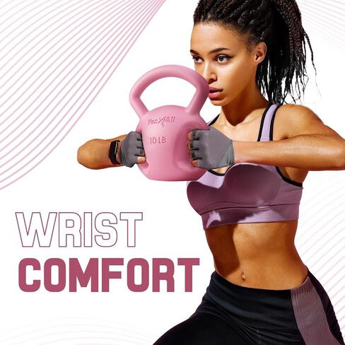 Yes4All Kettlebell 10&15lb Weight with Wide Multigrip Handle for Dumbbell Weights Exercises, Full Body Workout Equipment in Saudi Arabia