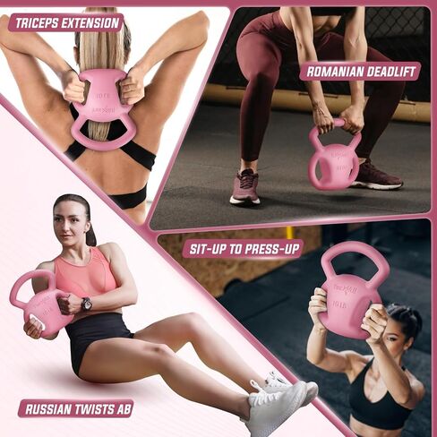 Yes4All Kettlebell 10&15lb Weight with Wide Multigrip Handle for Dumbbell Weights Exercises, Full Body Workout Equipment in Saudi Arabia