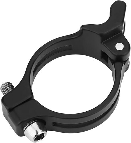 2 أحجام الدراجات Derailleur الأمامية ، 31.8 ملم و 34.9 ملم الدراجات الأمامية Derailleur المشبك مشبك الألومنيوم محول جبل للدراجات الجبلية أو الجبال الدراجات السوداء. in Saudi Arabia