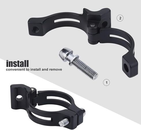 2 أحجام الدراجات Derailleur الأمامية ، 31.8 ملم و 34.9 ملم الدراجات الأمامية Derailleur المشبك مشبك الألومنيوم محول جبل للدراجات الجبلية أو الجبال الدراجات السوداء. in Saudi Arabia
