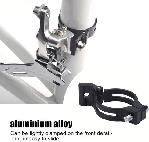 2 أحجام الدراجات Derailleur الأمامية ، 31.8 ملم و 34.9 ملم الدراجات الأمامية Derailleur المشبك مشبك الألومنيوم محول جبل للدراجات الجبلية أو الجبال الدراجات السوداء. in Saudi Arabia