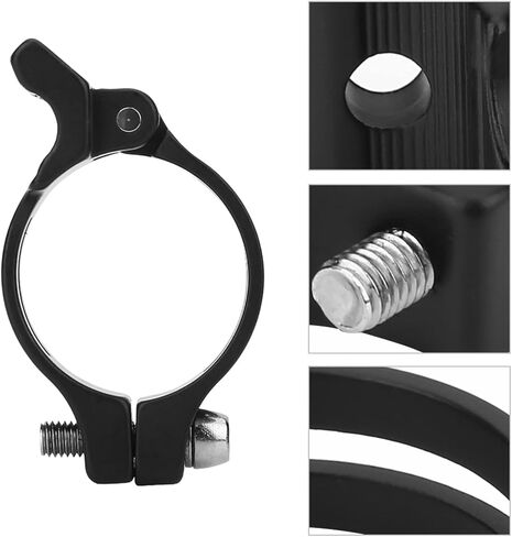 2 أحجام الدراجات Derailleur الأمامية ، 31.8 ملم و 34.9 ملم الدراجات الأمامية Derailleur المشبك مشبك الألومنيوم محول جبل للدراجات الجبلية أو الجبال الدراجات السوداء. in Saudi Arabia