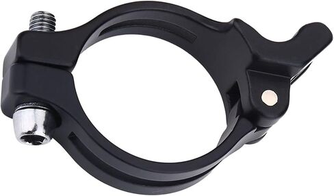 2 Sizes Bikes Front Derailleur, 31.8mm and 34.9mm Bicycles Front Derailleur Clamp Aluminum Alloy Derailleur Mount Adapter for Road or Mountain Bikes Black Bicycles Accessories in Saudi Arabia