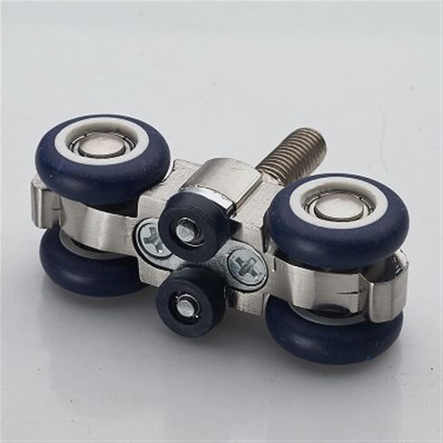Folding Sliding Door Roller 70KG Bedroom Meeting Room Wood Door Hanging Wheels Foldng Cross Hinge 1Set in Saudi Arabia