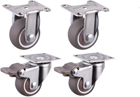 4pcs الأثاث عجلات عجلات ناعمة من المطاط دوارة in Saudi Arabia