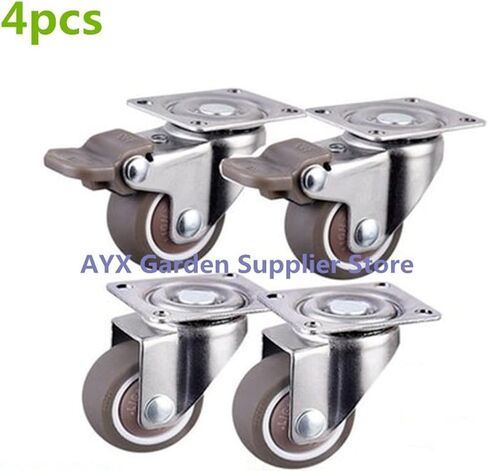 4pcs الأثاث عجلات عجلات ناعمة من المطاط دوارة in Saudi Arabia