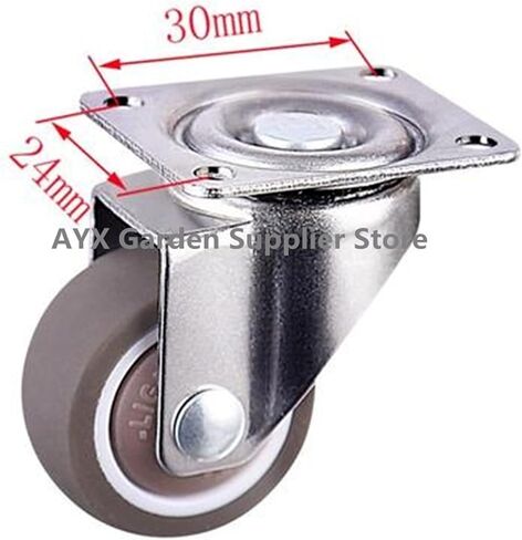 4pcs الأثاث عجلات عجلات ناعمة من المطاط دوارة in Saudi Arabia
