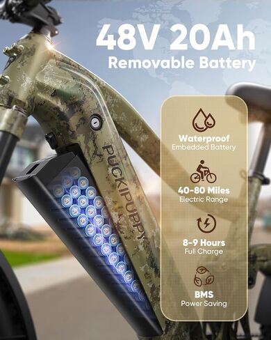 Boxer Electric Bike للبالغين 960W ، تعليق كامل 48V 20AH بطارية Ebike ، 26 "إطارات الدهون 28 ميل في الساعة 80 ميلينج دراجة كهربائية الجبال ، 7 سرعات فرامل القرص الهيدروليكية in Kuwait