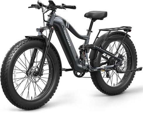 Boxer Electric Bike for Adults 960W, Full Suspension 48V 20AH Battery Ebike, 26" Fat Tire 28MPH 80Miles Range Mountain Electric Bicycle, 7 Speed Hydraulic Disc Brake in Saudi Arabia