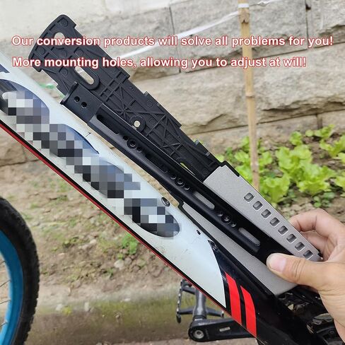 Electric Bike Battery Bracket, Ebike Battery Anchor Bracket Mount, Ebike Conversion Kit for Battery Adapter Frame Mount, Aluminum Alloy E-Bike Battery Box Bracket Mount Show in Saudi Arabia
