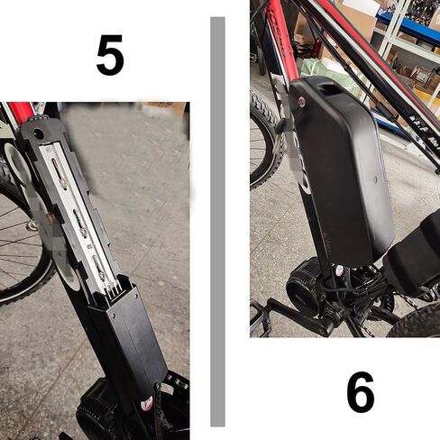 Electric Bike Battery Bracket, Ebike Battery Anchor Bracket Mount, Ebike Conversion Kit for Battery Adapter Frame Mount, Aluminum Alloy E-Bike Battery Box Bracket Mount Show in Saudi Arabia