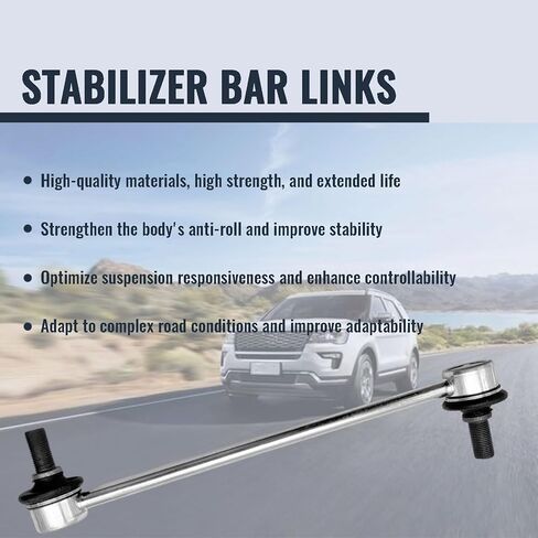K700432 K700538 Stabilizer Sway Bar Links Front for 2007-2020 Chevrolet Avalanche,Silverado 1500,Suburban,Suburban 1500,Tahoe,GMC Sierra 1500,Yukon/Xl/1500,Cadillac Escalade in Kuwait