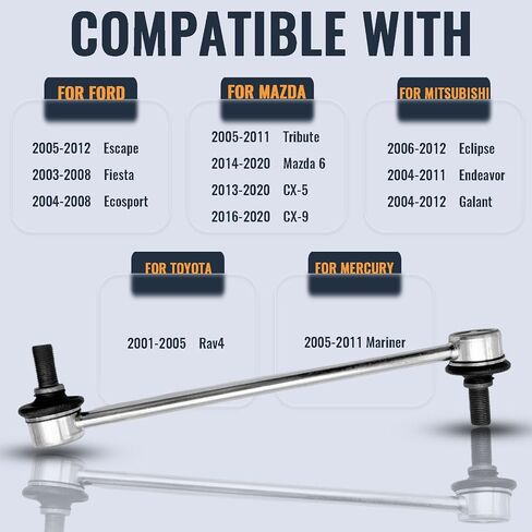 K700432 K700538 Stabilizer Sway Bar Links Front for 2007-2020 Chevrolet Avalanche,Silverado 1500,Suburban,Suburban 1500,Tahoe,GMC Sierra 1500,Yukon/Xl/1500,Cadillac Escalade in Kuwait