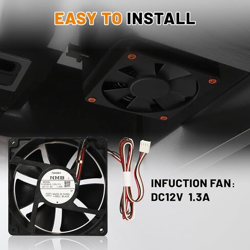 KIT0411 Pellet Grill Induction Fan Motor for Traeger D2 Pro 575/780 and Ironwood 650/885,Silverton 620 810, Century 885, Oven Circulation Fan Replacement Part,1.3A 12V DC in Saudi Arabia