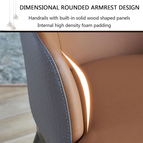 Dining Chairs Set of 2, PU Leather Upholstered Seat Kitchen Counter Chairs with Backrest Dining Room Chairs for Dressing Lounge Living Room Office Bedroom in Saudi Arabia