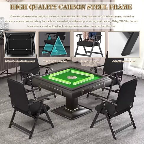 Fold Up air Folding Comfortable and Breathable Back air, Office Sedentary Computer air, Reception air, Load-Bearing 100kg/220.5lbs in Saudi Arabia
