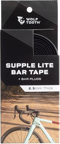 Wolf Tooth Supple Lite Bar Tape - Black in Saudi Arabia