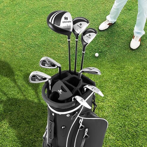 Goplus Complete Golf Club Set for Men, 9 Pieces Golf Clubs with #1 Driver, #3 Fairway, #4 Hybrid, #6 & #7 & #8 & #9 & #P Irons, Putter, Head Covers, Men's Right Handed in Saudi Arabia