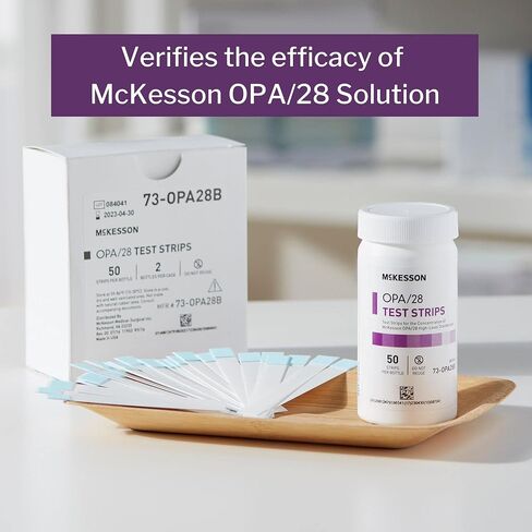 McKesson OPA/28 شرائط اختبار لمؤشر التركيز ، والاستخدام الفردي ، 50 عدد ، 1 حزمة in Saudi Arabia