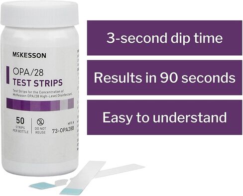 McKesson OPA/28 شرائط اختبار لمؤشر التركيز ، والاستخدام الفردي ، 50 عدد ، 1 حزمة in Saudi Arabia