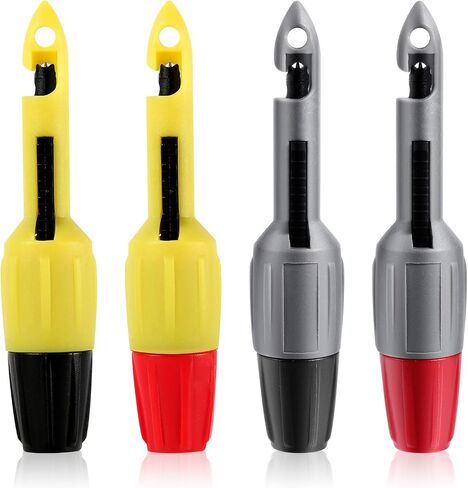 4pcs Wire Piercing Probe Kit, 0.08in and 0.16in Insulation Puncture Wire Probe Piercing Clip Test Tool for Multimeter Equipment Home Appliance Repair Electricity Meter Testing Accessories in Saudi Arabia
