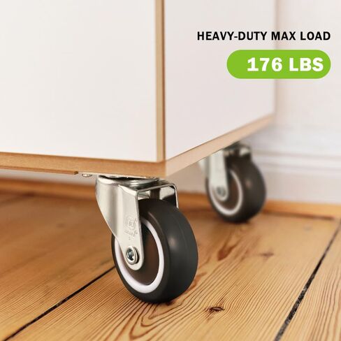 1.5 '' عجلات العجلات مجموعة من 4 عجلات شديدة التحمل لا ضوضاء ، عجلات العجلات العلوية دوارة لمشروع صغير ، منضدة ، طاولة جانبية ، أثاث وعلبة عمل (1.5 بوصة دوارة) in Kuwait