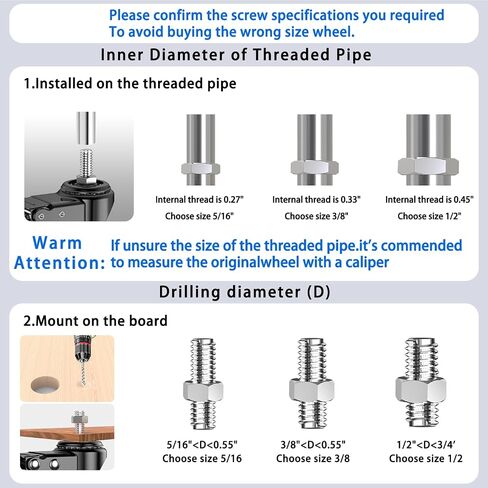 4 inch Threaded Stem Casters Set of 4 Heavy Duty 2000lbs,3/8"-16 x 1(Stem Diameter 3/8", Stem Length 1"), Swivel Casters Set of 4, Casters, Industrial Castor Wheels for Cart,Furniture in Saudi Arabia
