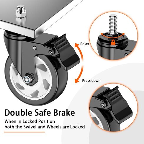 4 inch Threaded Stem Casters Set of 4 Heavy Duty 2000lbs,3/8"-16 x 1(Stem Diameter 3/8", Stem Length 1"), Swivel Casters Set of 4, Casters, Industrial Castor Wheels for Cart,Furniture in Saudi Arabia