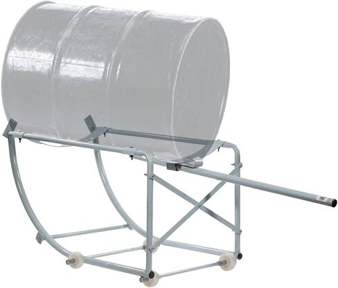MyTee Products 55 Gallon Movable Drum Cradle ، سعة 440 رطلاً مع عجلات الإمالة غير المتوفرة-حامل طبل الزيت مع المهد القابل للتراجع عن معالجة الطبل الصلب للطبول الدائرية in Saudi Arabia