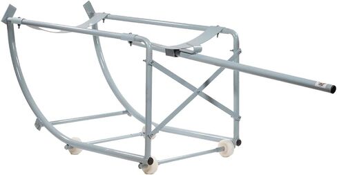 MyTee Products 55 Gallon Movable Drum Cradle ، سعة 440 رطلاً مع عجلات الإمالة غير المتوفرة-حامل طبل الزيت مع المهد القابل للتراجع عن معالجة الطبل الصلب للطبول الدائرية in Saudi Arabia
