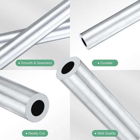 1 pack 300mm 6063 أنبوب مستدير الألومنيوم ، 11 مم معرف 14 مم OD أنابيب الألومنيوم سلسة للبناء/الصياغة/صياغة DIY ، الأنابيب المستقيمة المعدنية [0.43x0.55x11.8in] in Saudi Arabia