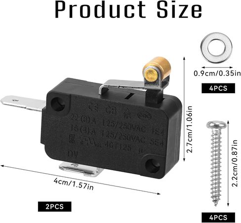 Boxob 2PCS Micro Switch لـ Ezgo Golf Cart ، مسرع دواسة ماراثون Switch Golf Cart Cart Apirities Exgo Txt 1994-Up OEM 25861G01 25861-G01 in Saudi Arabia