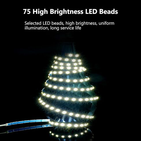 طابعة ثلاثية الأبعاد طابعة طابعة LED Strip Trock لـ Bambu Lab P1P/P1s ، مع عرض بطول 1.5 متر 7 مم و 75 حبات LED ، من السهل تثبيت مصباح LED 5V شريط مرن أضواء السطوع عالية الأجزاء 3D أجزاء in Kuwait