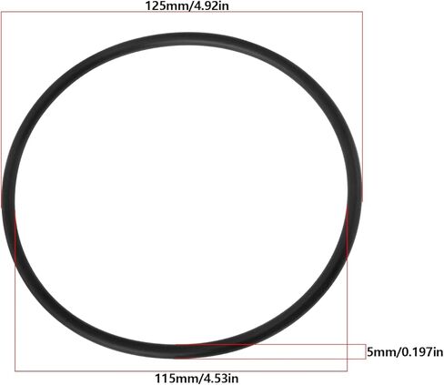 2PCS Sand Filter Courser LID O-Ring Gasket O RINGS SEAL GOMMETS P6563 متوافق مع Bestway FlowClear 1000 1200 1500 125x115x5mm أسود in Saudi Arabia
