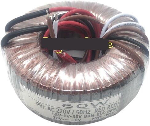 1PCS 60W 60VA إدخال 220V الإخراج 55V-0-55V 20V محول حلقة الصوت in Saudi Arabia